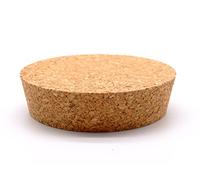 Tapón Grande de Corcho 95/85 mm - Tapa para Velas, Tapón para Frascos Grandes, Posavasos Natural