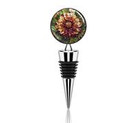 Tapón grande para botella de vino de flor de dalia, tapón reutilizable para botella de bebidas, aleación de zinc, tapón sellador de vino tinto para fiesta, boda, bar