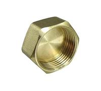 Tapón Hembra de Latón 3/8" |Rosca Hembra Estándar | Accesorio de Cierre para Instalaciones de Agua, Gas o Aire Comprimido | Alta Resistencia