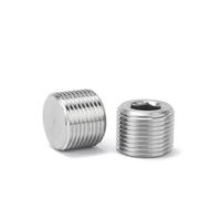 Tapón hexagonal NPT 1/8" 1/4" 3/8" 1/2" Acero inoxidable 304 Tapón neumático hexagonal(5PCS NPT 1l2)