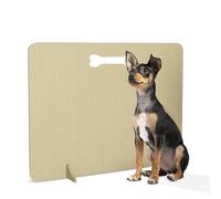 Tapón independiente para perros, barrera de madera para mascotas, para el hogar, escaleras y puertas, tapón interior para mascotas (hueso, 60 x 75 cm, perros medianos)