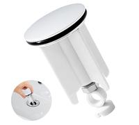 Tapon Lavabo de Fregadero Pop-Up Universal, Desague Fregadero de 40 mm para Lavabo, Tapón Fregadero Cocina de Altura Ajustable, Adecuado Ara Bañeras de Cocina, Fácil Instalaciónde, Goma de Latón