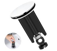 Tapon Lavabo de Fregadero Pop-Up Universal, Desague Fregadero de 40 mm para Lavabo, Tapón Fregadero Cocina de Altura Ajustable, Adecuado Ara Bañeras de Cocina, Goma de Latón, Negro