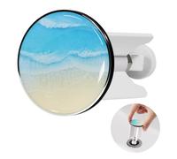 Tapón lavabo para cuarto de baño, 1 unidades, tapón de lavabo universal, 40 mm, tapón de lavabo ajustable, compuesto de latón, con junta de goma, tapón fregadero para lavabo, bidet, cuarto baño, playa