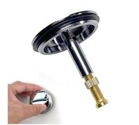 Tapon Lavabo, Tapon Lavabo Universal, Tapón Desague para Bañera Premium Enchufe, Tapón de Desagüe Cromado de Latón Macizo diámetro Superficie 43mm para baño lavabos Cocina (A)