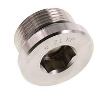 Tapón M33 X 2 Acero inoxidable FKM con hexágono interior 400bar (5620,0psi)