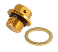 Tapón magnético de Drenaje de Aceite M14 x 1,25 for Suzuki GSXS GSXR 600 750 1000 V Strom 250 Bandit 1200 1250 S GSR GSX GSF 400 1100S 1400 SV DaJiKan(Gold d)
