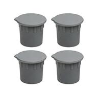 Tapón para Agujeros de Valla de Piscina 4 piezas de silicona resistente a | Protectores de Repuesto para Suelo de Patio Para sistemas desmontables, mantenimiento en terrazas, patios