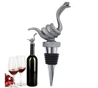 Tapón para botella | 1 unidad diseño único cabeza de serpiente | 7 x 12,7 cm tapón para champán creativo el vino | Sello hermético decorativo, idea regalo divertido amantes del vino, fiestas
