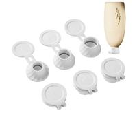 Tapón para botella, 5,3 x 4,5 x 2,8 cm, TPE, 6 unidades, invertidas a prueba de fugas, dispensador de gel de ducha para champú de baño, cubierta para botellas de salsa de cocina, tapa