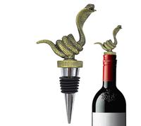 Tapón para botella de vino, 1 tapón de champán portátil, tapón de vino con cabeza de serpiente, accesorios de gran durabilidad para mantener tu frescura, con forma de animal añade un toque de capricho