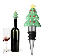 Tapón para botella de vino, corcho de sellado de 11 x 4 cm, festivo para fiestas, cierre de celebración con detalle de aleación de aluminio, accesorio para bebidas, sello decorativo para