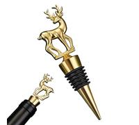 Tapón para botella de vino de ciervo | Tapón hermético para botella de vino, tapón a prueba de fugas, tapón de cerveza de champán para boda, cumpleaños, Acción de Gracias, bar, decoración de fiesta