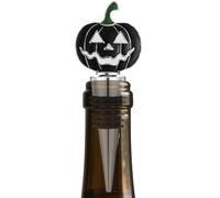Tapón para botella de vino de Halloween | Tapón para botellas de calabaza y vino sellador de vino, cierre fijo, decoración para bebidas para cocina, sótano, salón, vacaciones, mesa de