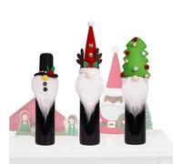Tapón Para Botella De Vino De Navidad Protector De Tapón Reutilizable | Para Botella De Vino De 3 Piezas Para Cerveza Whisky Vaso Cumpleaños Halloween Viaje Hogar Cocina