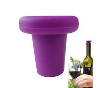 Tapón para botella de vino, tapón de vino de vidrio, corcho de vino reutilizable, soporta temperaturas de +240 °C a -40 °C, para botellas de champán, grado alimenticio, a prueba de fugas Tumotsit