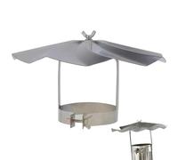 Tapón para chimenea, de acero inoxidable, para techo, exterior, protección contra el polvo de la nieve para conductos de ventilación, cocina familiar