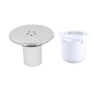 Tapón para Cubierta de Ducha de Drenaje Rápido, Trampa para el Cabello, Cubierta Cromada con Vaso de Inmersión para una Fácil Limpieza, Eliminador de Olores para Mejorar