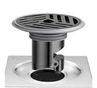 Tapón para desagüe de ducha, rejilla de desagüe de acero inoxidable con protección antirretorno para lavabo, bañera, cuarto de baño, bañera, casa, sótano
