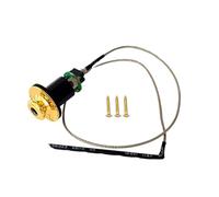 Tapón para guitarra acústica resistente a los impactos, 6,35 mm, tapa de enchufe de instalación rápida, textura, ajuste universal, juego de tapas para pastillas de guitarra