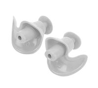 Tapón para los Oídos en Espiral de Silicona, Impermeable, Reutilizable, a Prueba de Polvo, con Caja Negra, Adecuado para Niños y Adultos (Gris y blanco)