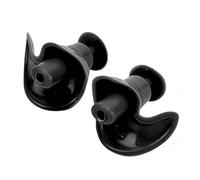 Tapón para los Oídos en Espiral de Silicona, Impermeable, Reutilizable, a Prueba de Polvo, con Caja Negra, Adecuado para Niños y Adultos (BLACK)