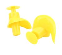 Tapón para los Oídos en Espiral de Silicona, Impermeable, Reutilizable, a Prueba de Polvo, con Caja Negra, Adecuado para Niños y Adultos (YELLOW)