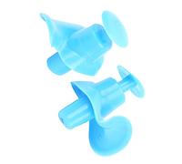 Tapón para los Oídos en Espiral de Silicona, Impermeable, Reutilizable, a Prueba de Polvo, con Caja Negra, Adecuado para Niños y Adultos (BLUE)