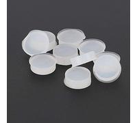Tapón para Orificio de Flauta, 10 Piezas de 7x2,5 Mm Kits de Repuesto de Tapón para Orificio de Flauta de Goma Accesorios para Instrumentos Musicales (Transparente CF99)