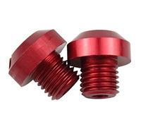 tapón para Orificio Espejo Motocicleta,2 uds Tapones para Orificios Espejo Ciego Rosca Tapas para Orificios | Tapas Espejos retrovisores inoxidables Tornillo