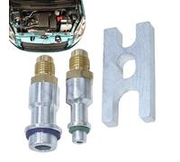 Tapón Para Pruebas De Fugas De Aire Acondicionado De Coche | Conector De Manguera De Refrigeración Para Detección De Fugas - Tapón Sensible y Resistente para Tubos de AC para Talleres y Garajes