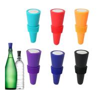 Tapón Para Vino Reutilizable | 6 Piezas de Tapones de Corcho para la Conservación del Vino - Tapón Para Botellas De Bebidas | Para Champagne Cerveza Bebidas Cocina Bar Reuniones Y Bodas