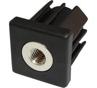 Tapón roscado cuadrado M10 para tubo cuadrado de 50 x 50 x 2,0 mm
