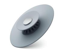 Tapon Silicona para Desague Fregadero Cocina Universal con Colador comida. Tapón Antideslizante con Filtro atrapa Pelos para Drenaje Lavabo, Plato de Ducha o Bañera. Tapones Desagüe o Sumidero Terraza