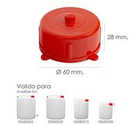 Tapon - tapon para bidón alimentario de 5, 10 y 20 litros, fabricado en plástico resistente, hermético y fácil de usar. Ideal para almacenamiento.