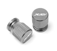 Tapón válvula del neumático 2 Piezas Para Honda XADV X ADV X-ADV 750 2018-2023 Motocicleta Todo El Año CNC Tapas De Vástago Válvula Neumático Rueda Aluminio Cubiertas(Grey)