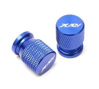 Tapón válvula del neumático 2 Piezas Para Honda XADV X ADV X-ADV 750 2018-2023 Motocicleta Todo El Año CNC Tapas De Vástago Válvula Neumático Rueda Aluminio Cubiertas(Blu)
