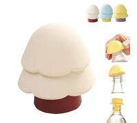 Tapón y abridor de botellas 3 en 1 con forma de árbol, sellador de silicona para bebidas espumosas de vino, protector universal de tapa para viajes de cocina, corcho de bebidas reutilizable (blanco)