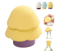 Tapón y abridor de botellas 3 en 1 con forma de árbol, sellador de tapón de silicona para bebidas espumosas de vino, protector universal de tapa para viajes de cocina, corcho de bebidas reutilizable