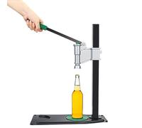 Taponadora manual de botellas, máquina taponadora de banco de fácil acción de metal resistente, altura ajustable para botellas de cerveza y vino