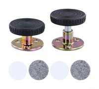 Tapones ajustables para cabecero de cama, kit de 2 piezas para mayor estabilidad en muebles y sofás (S)