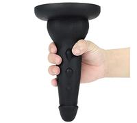 Tapones anales de silicona, expansor de ano de huevo suave, tapón anal dorado, estimulador de masaje de próstata(Schwarz)