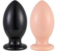 Tapones anales para mujeres Bola anal en forma de huevo de silicona con ventosa 7 tamaños Butt Plug Dilatador anal Anal para hombres Masturbador Sexo anal Juguete sexual(Fleischfarbe,M)
