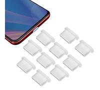 Tapones Antipolvo para teléfonos, Protector de Cargador de Silicona Tipo C para teléfono 15 16 Plus Pro MAX, Galaxy y Todo Tipo de teléfonos y tabletas con Puerto Tipo C, Negro,