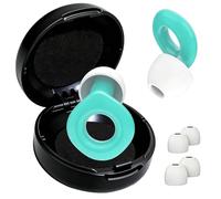 Tapones antiruido reutilizables de silicona suave, Tapones oídos dormir, tapones para dormir ultra cómodos, Ideales para viajes y entornos ruidosos, Verde