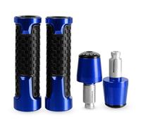 Tapones antivibración para puños de Manillar Motocicleta para NINJA300R (2008-2019)(Blue2)