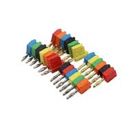 Tapones banana de 4 mm, enchufe para probador de potencia, conector directo para altavoces de música, conector rápido de 32 A, bloque de terminales (ZDN-H, 5 PCS)