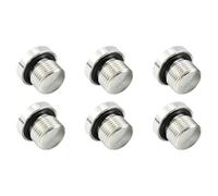 Tapones ciegos de rosca de acero inoxidable 304 con cabeza hexagonal interna para líneas hidráulicas, sistemas de aire comprimido, equipos, accesorios hidráulicos a prueba de fugas con sellado