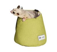 Tapones De Azúcar - Bolsa Para Ardilla Colgante, De Jaula Acogedora | Cama oscilante De Polar Suave, De Sueño De Hámster, Cabaña Cojín Desmontable, Revestimiento De Tela Anima