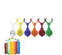 Tapones de botella: 6 de marca de refrescos de animales, de botella a prueba de fugas, tapón reutilizable para botellas de cerveza en casa, , reuniones, viajes, camping